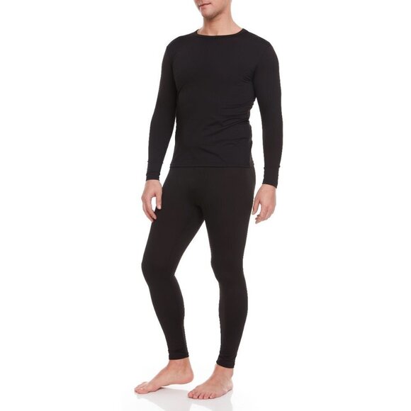 Men Winter Thermal Microfiber Fleece Long John Warm Baselayer Set 2-Pairs NWT - Picture 6 of 7